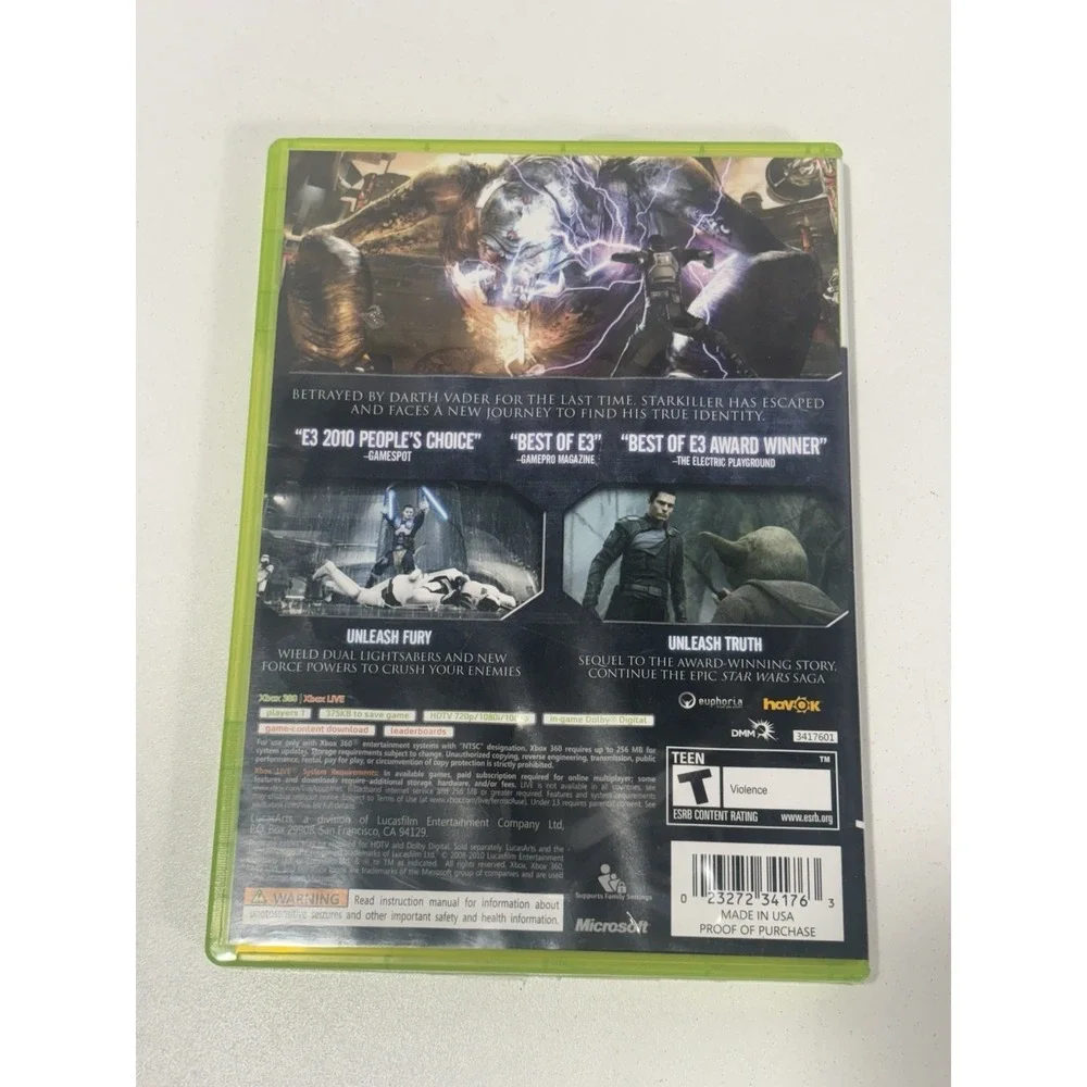 Star‎ Wars: The Force Unleashed II (Microsoft Xbox 360, 2010)